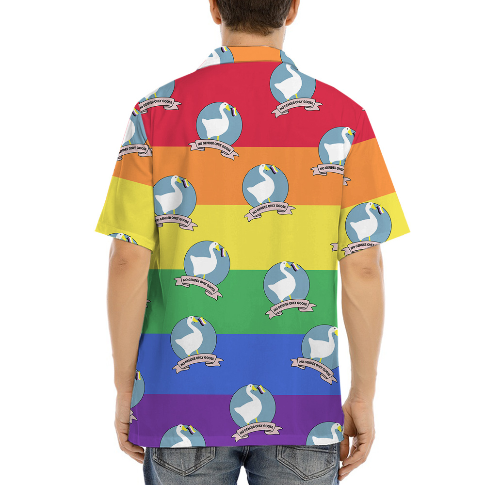 No Gender Only Goose Hawaiian Shirt for Men