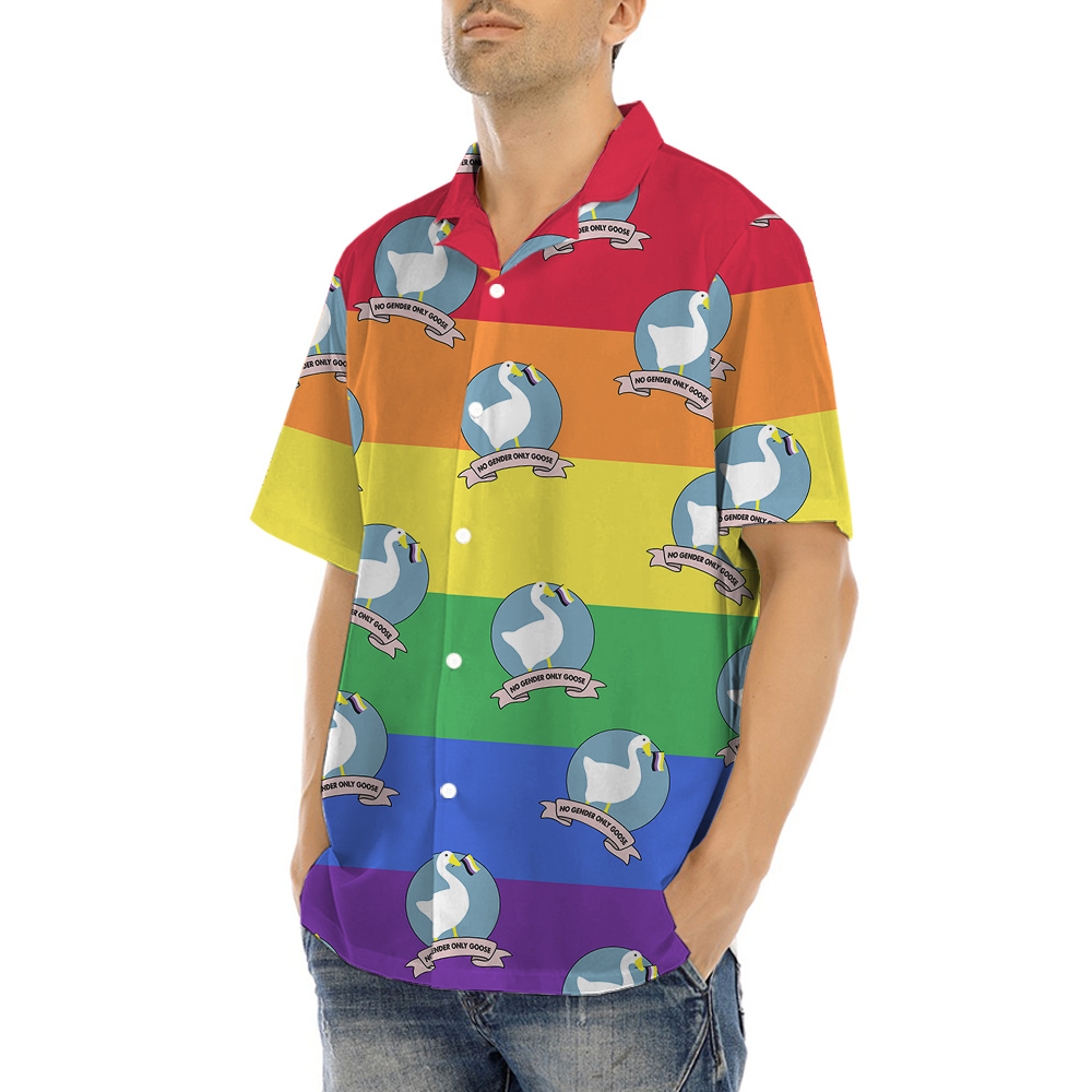 No Gender Only Goose Hawaiian Shirt for Men