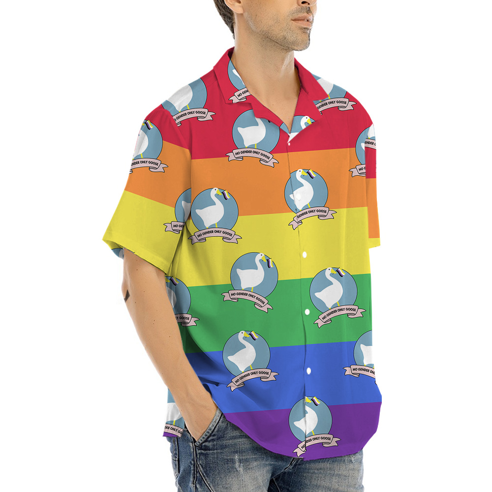 No Gender Only Goose Hawaiian Shirt for Men