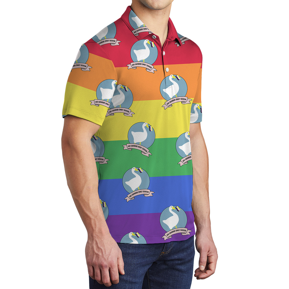 No Gender Only Goose Hawaiian Polo Goft Shirt