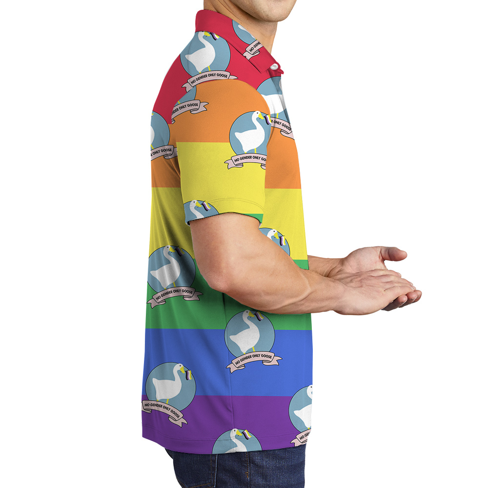 No Gender Only Goose Hawaiian Polo Goft Shirt