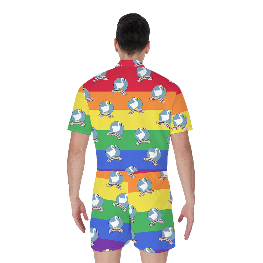 No Gender Only Goose Hawaiian Romper for Men