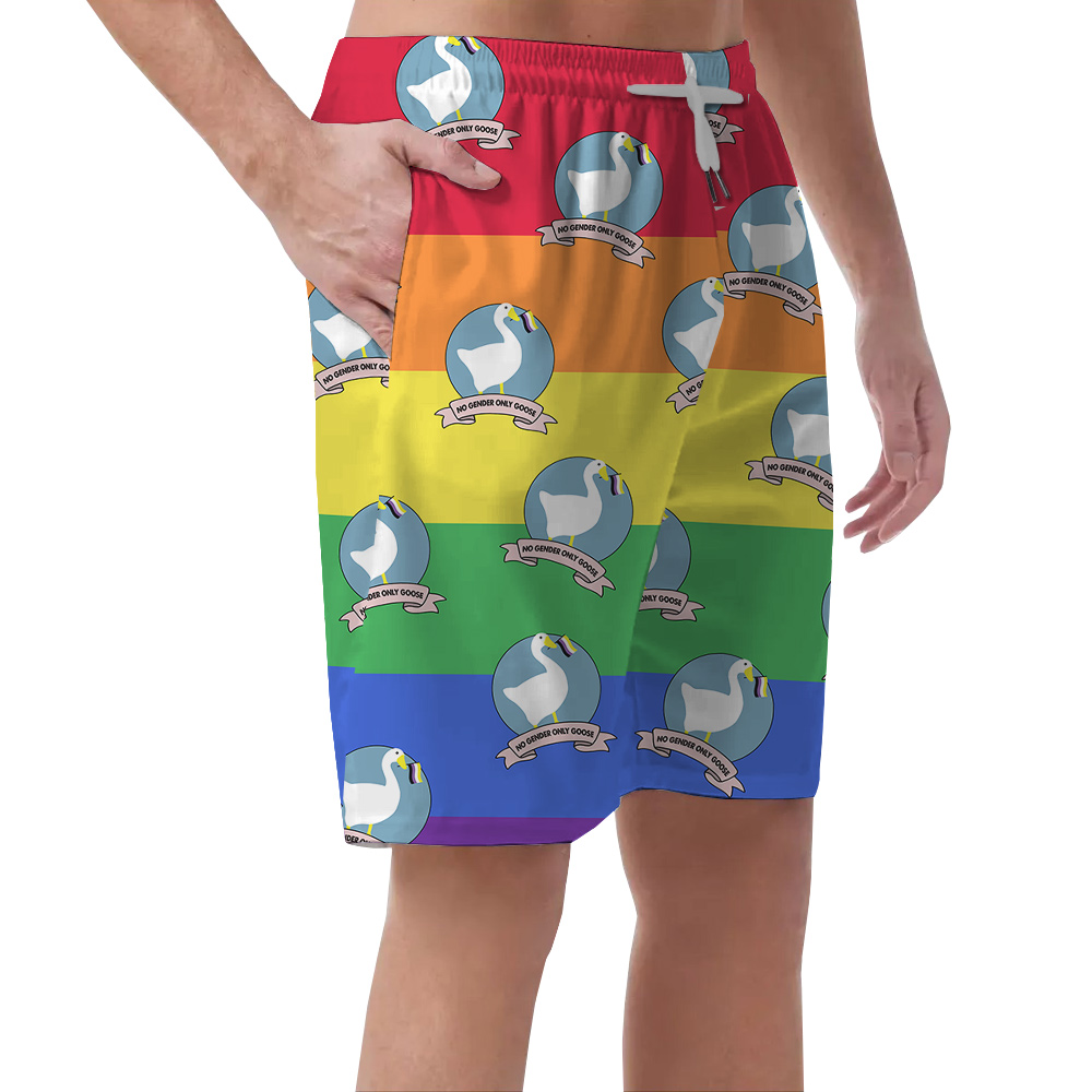 No Gender Only Goose Hawaiian Short for Men