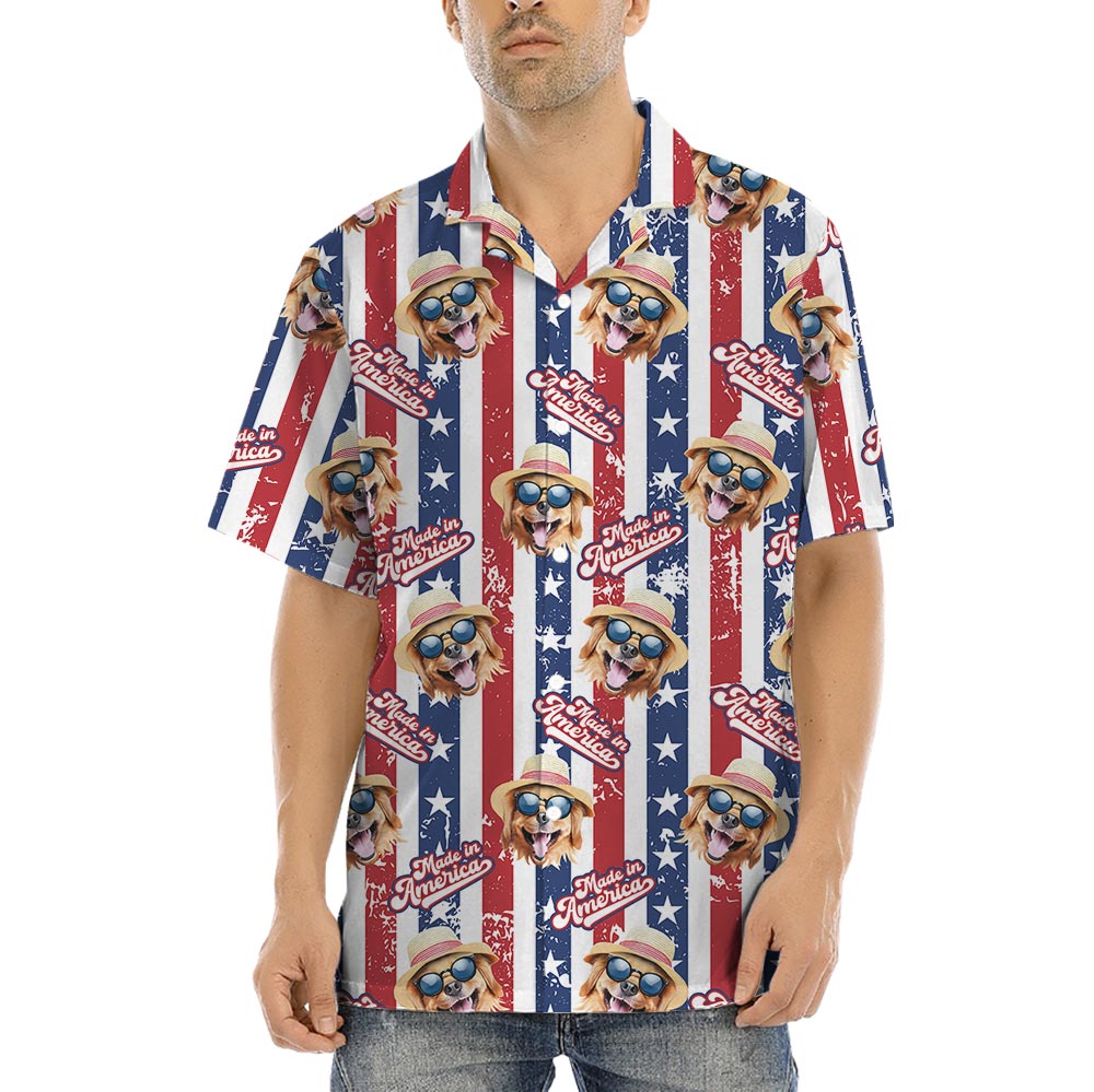 Funny Striped Custom Hawaiian Shirt Made In USA