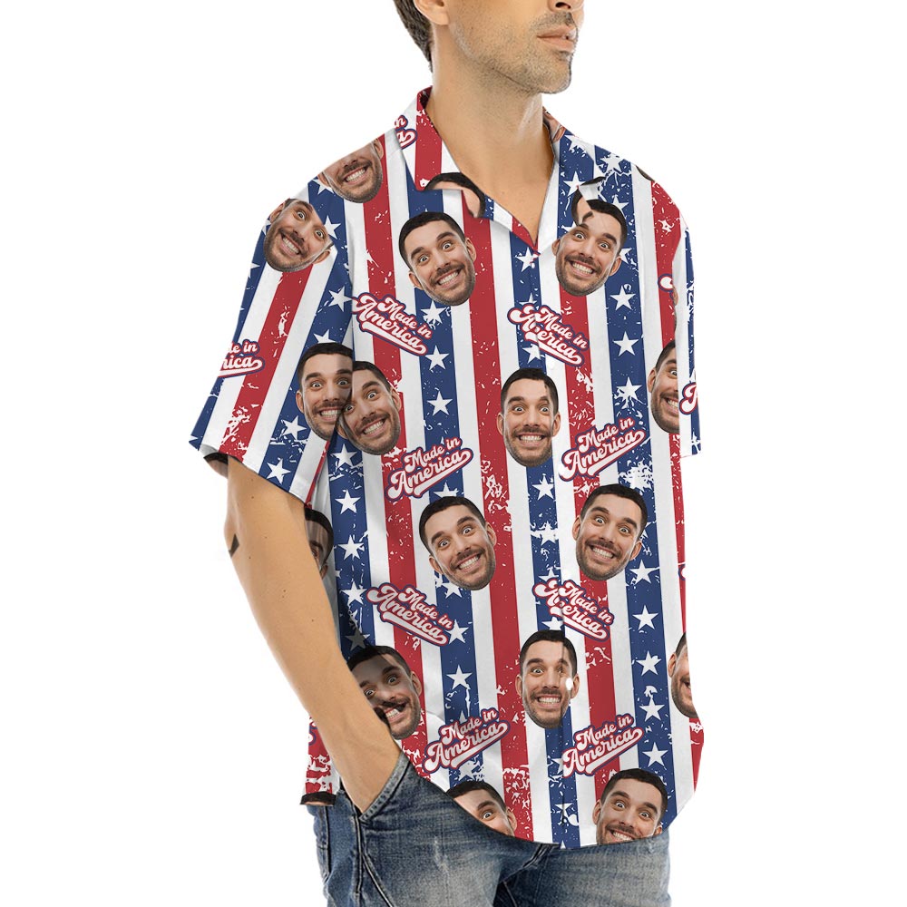Funny Striped Custom Hawaiian Shirt Made In USA