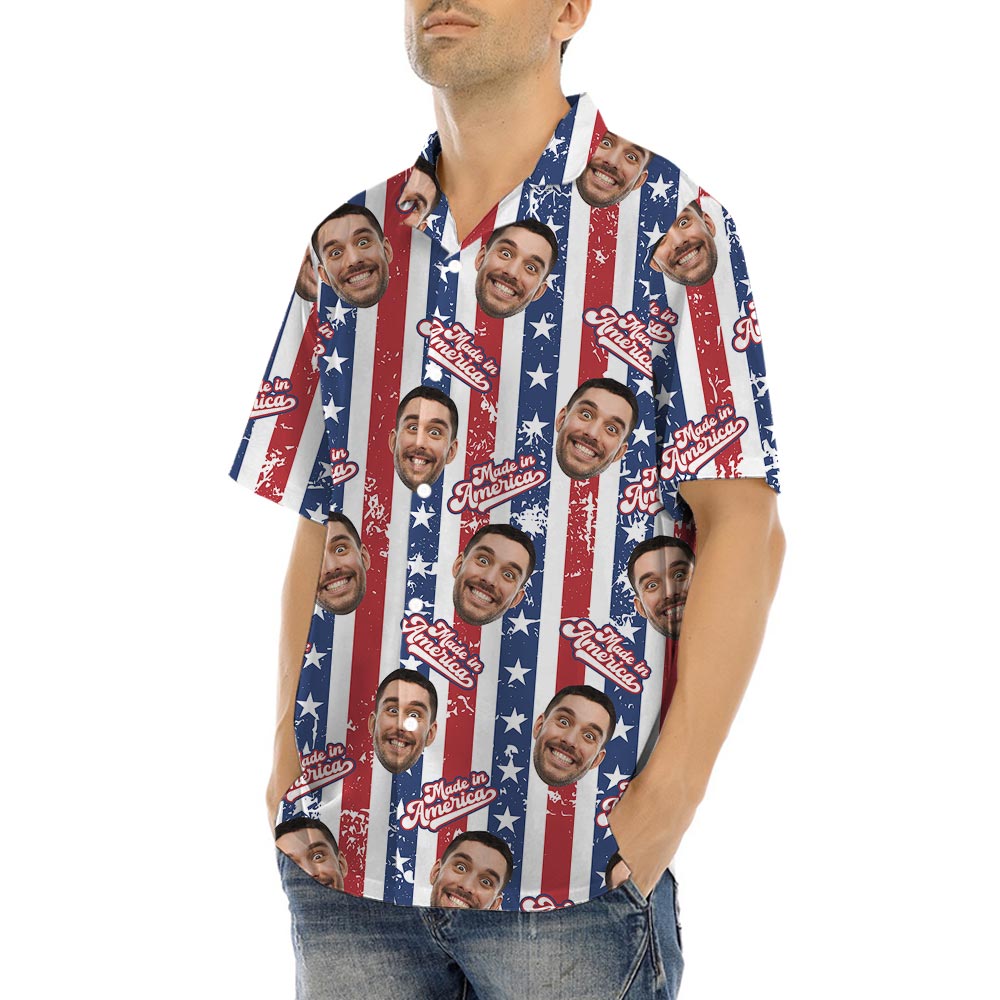 Funny Striped Custom Hawaiian Shirt Made In USA