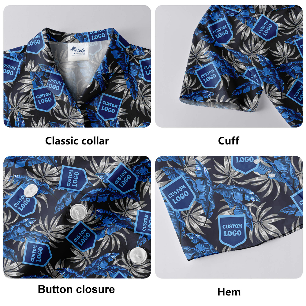 Custom Tropical Short Sleeves Shirts with Logo