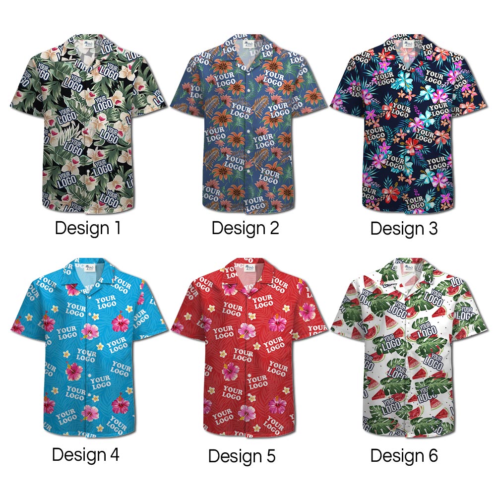 Unique Custom Tropical Shirt With Company Logo