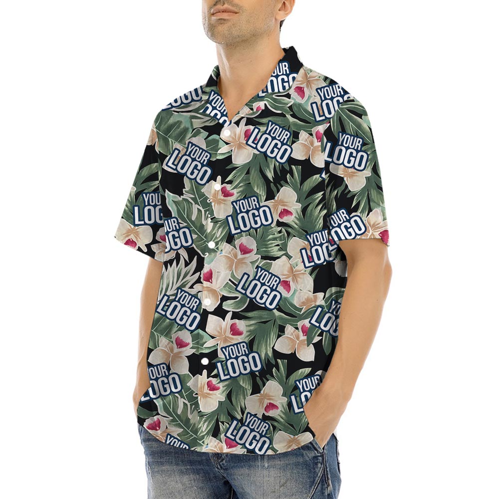 Unique Custom Tropical Shirt With Company Logo