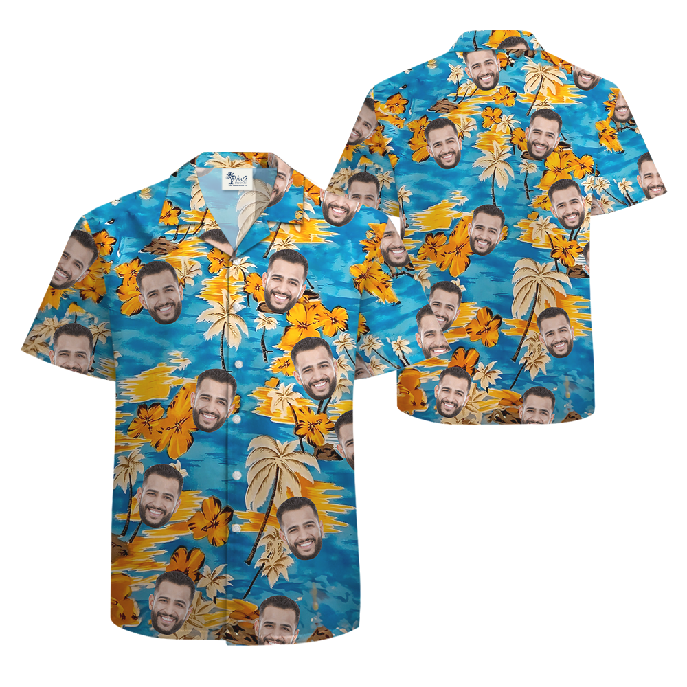 Custom Face Hawaiian Shirt with Multiple Designs