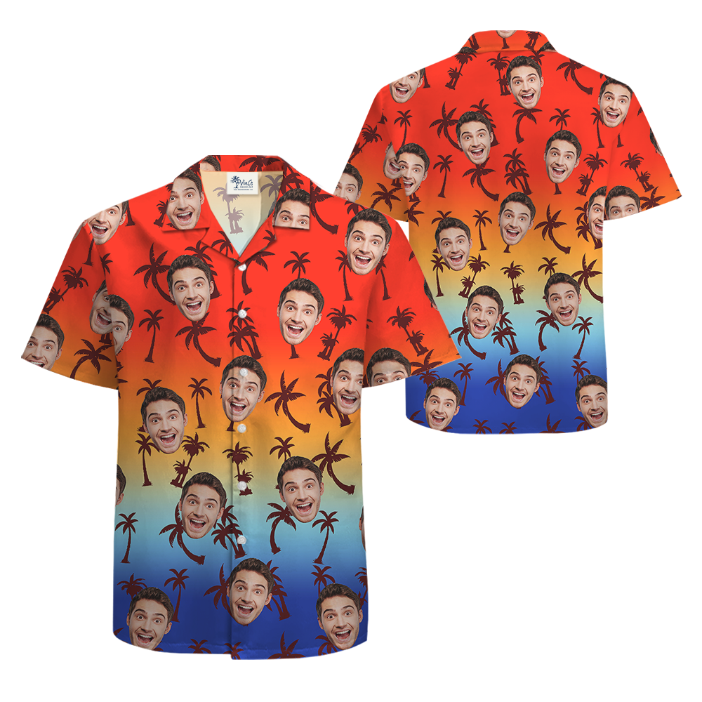 Custom Face Hawaiian Shirt with Multiple Designs