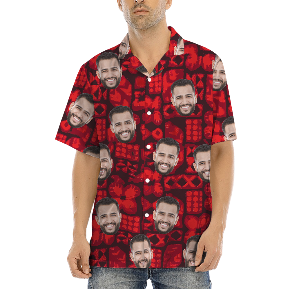 Custom Face Hawaiian Shirt with Multiple Designs