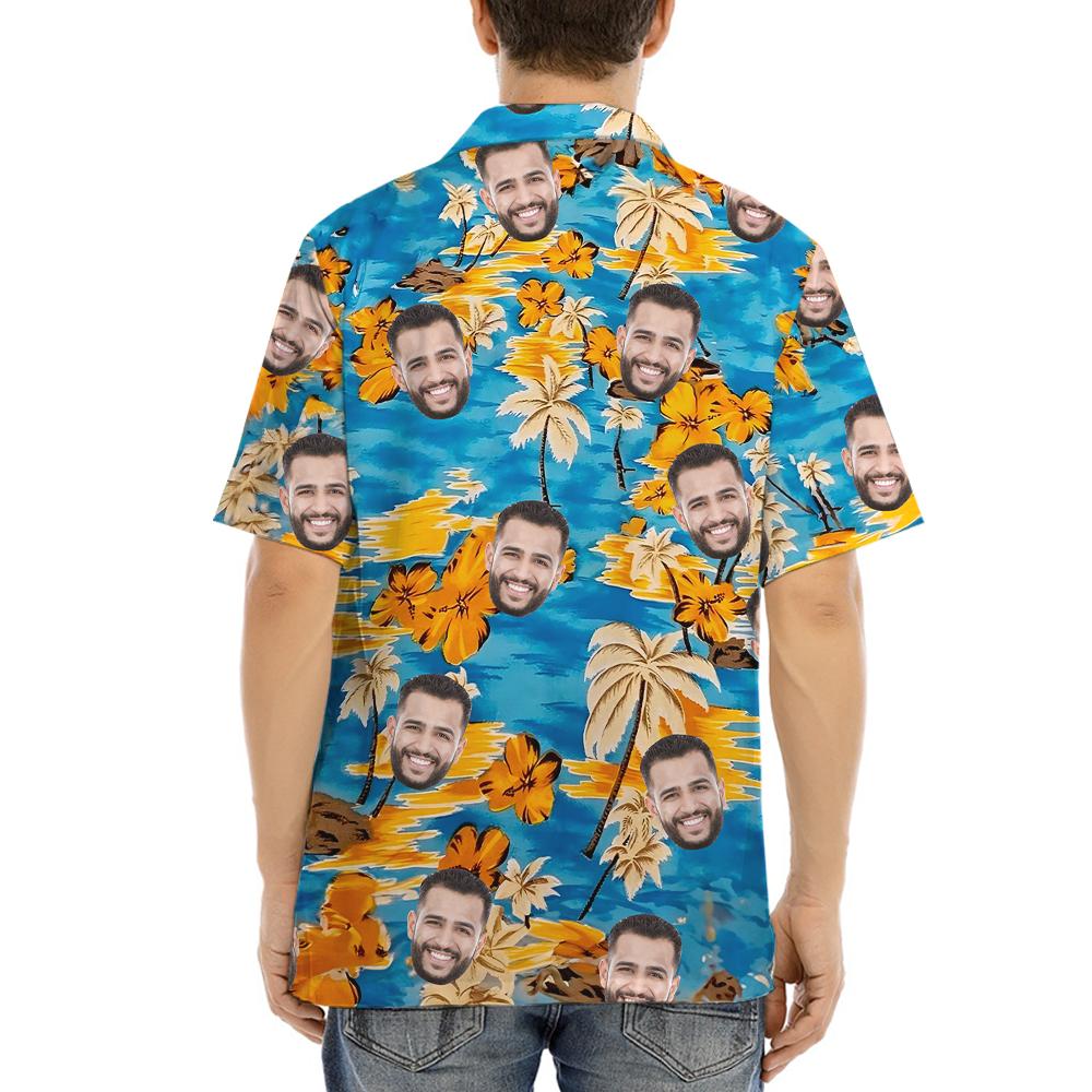 Custom Face Hawaiian Shirt with Multiple Designs