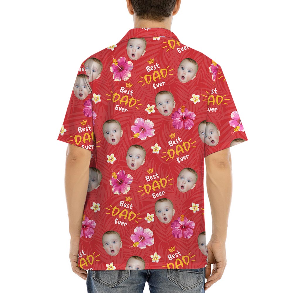Custom Father's Day Shirt With Kids Faces