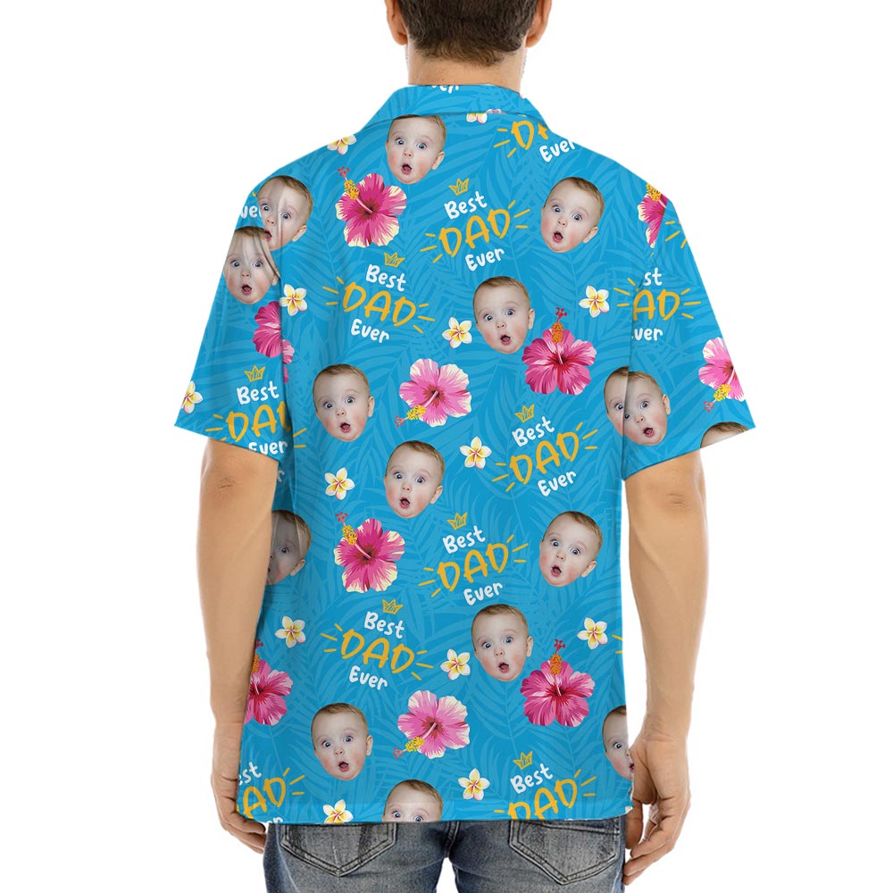 Custom Father's Day Shirt With Kids Faces