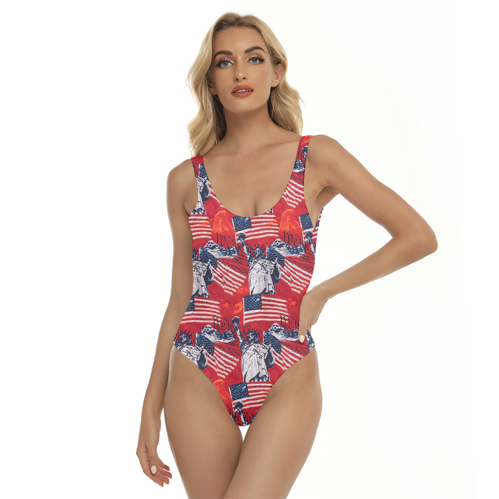State Of Liberty 4th Of July Red Swimsuit - variant image 1