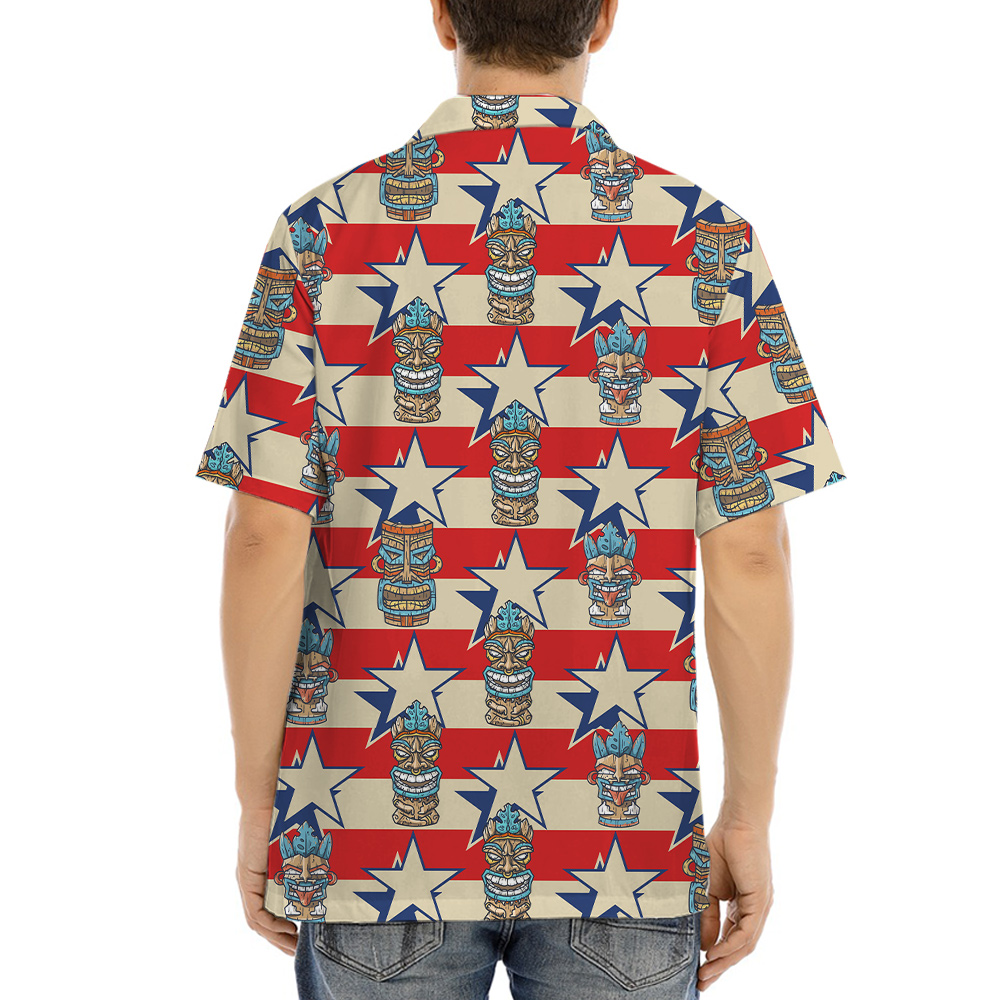 4th Of July Vintage Tiki Shirt