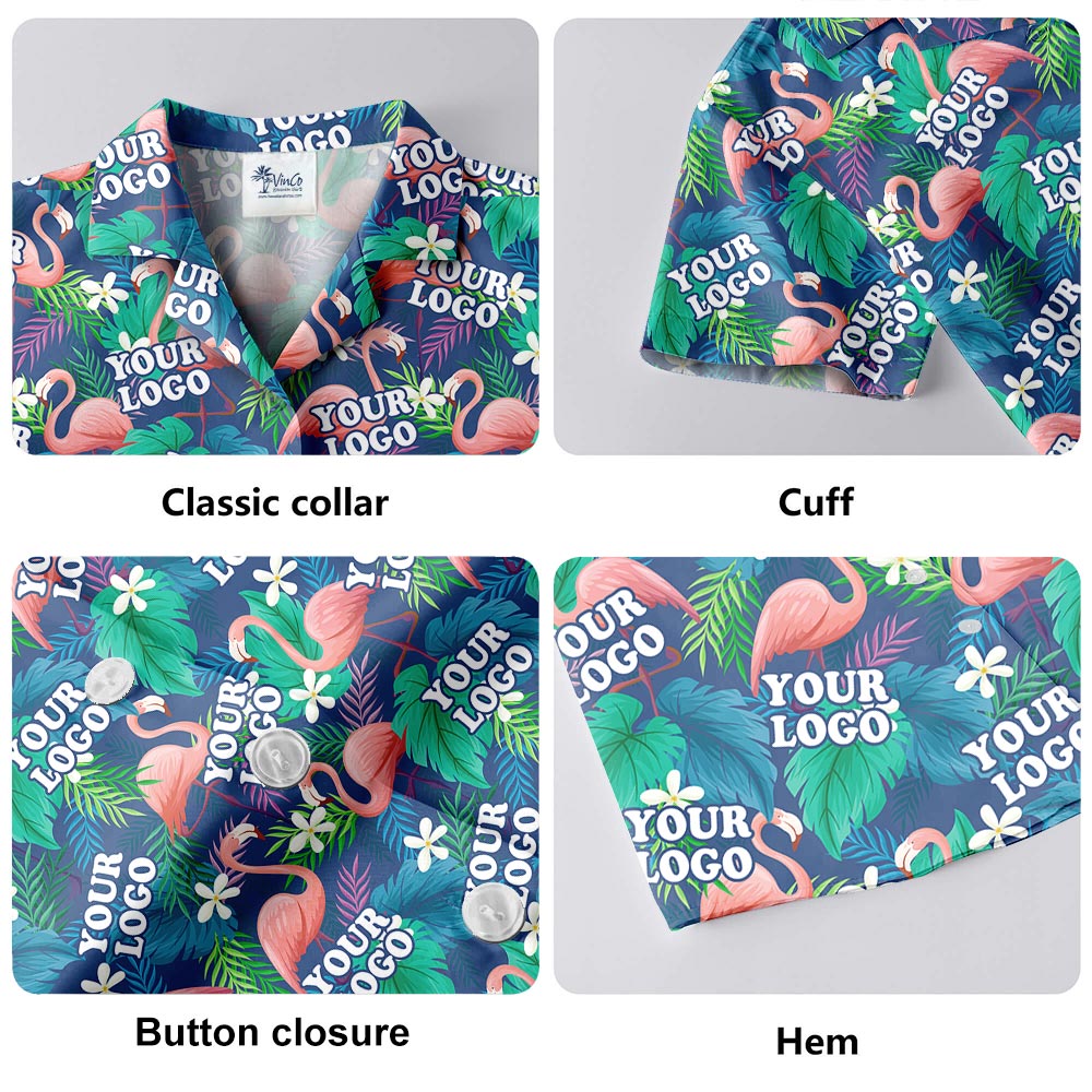 Company Logo Custom Button Shirt No Minimum