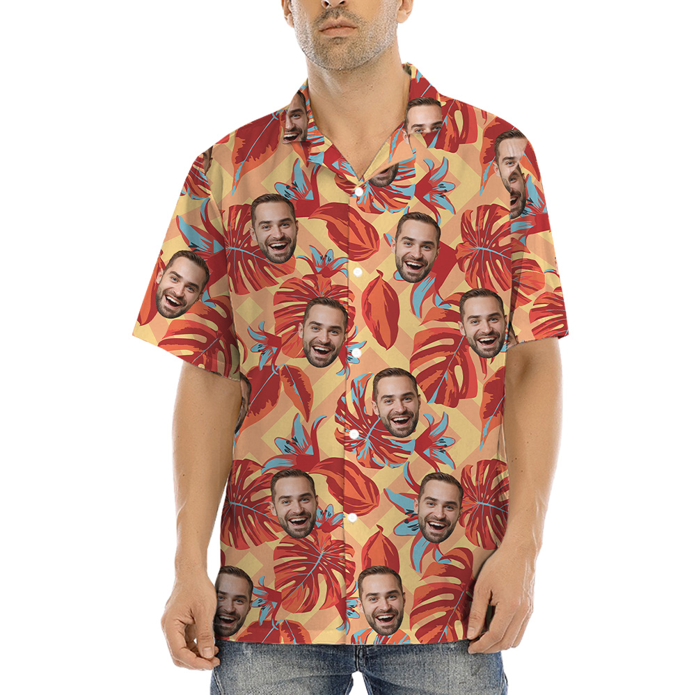 Personalized Face Tropical Hawaiian Shirts - variant image 1