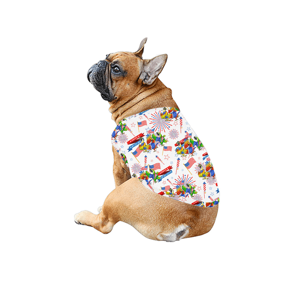 Happy Patriotic Parrot Firework Matching Hawaiian Shirt And Dress For Family