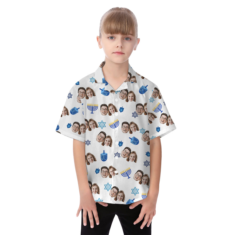 Personalized Hanukkah Matching Family Hawaiian Shirt And Dress
