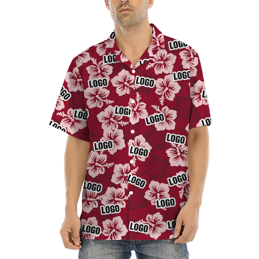 Men's Custom Hawaiian Shirt With Logo
