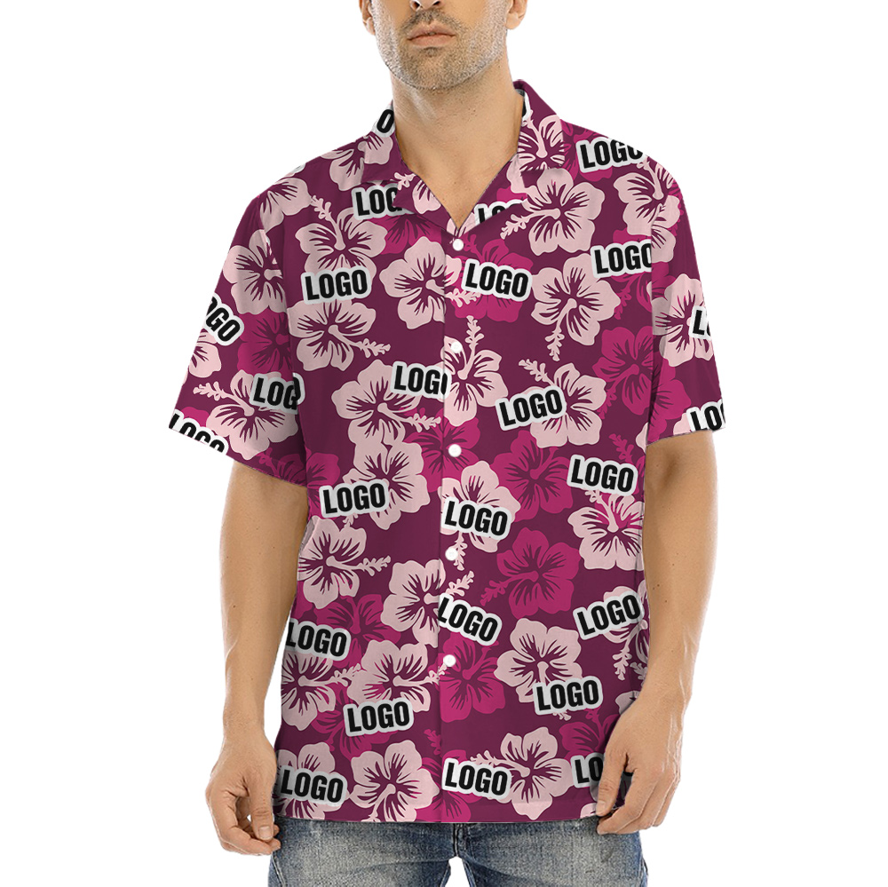 Men's Custom Hawaiian Shirt With Logo