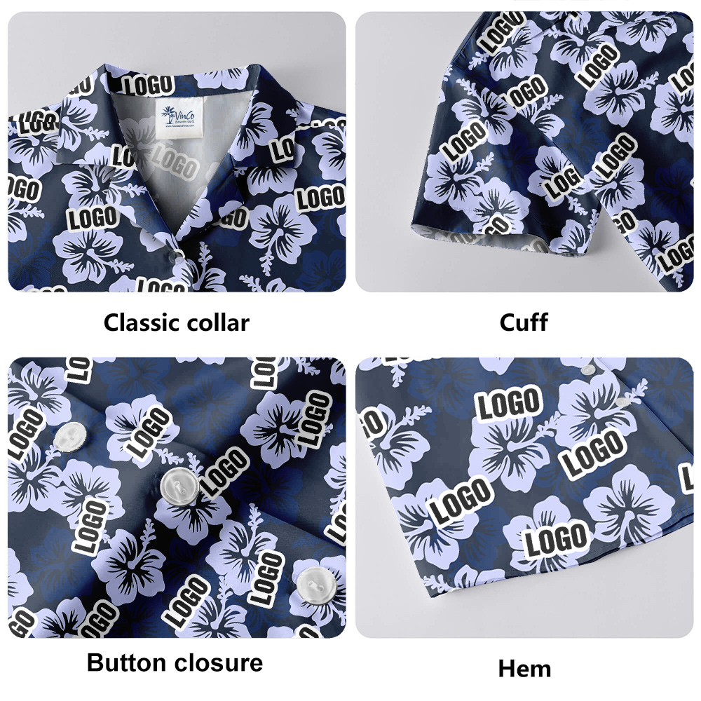 Men's Custom Hawaiian Shirt With Logo