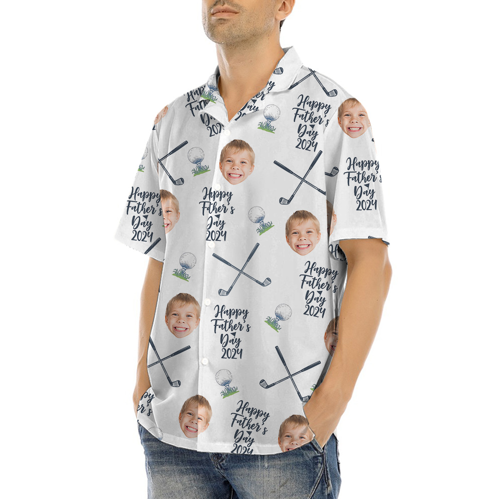 Happy Father’s Day Custom Kid Faces Male Shirt