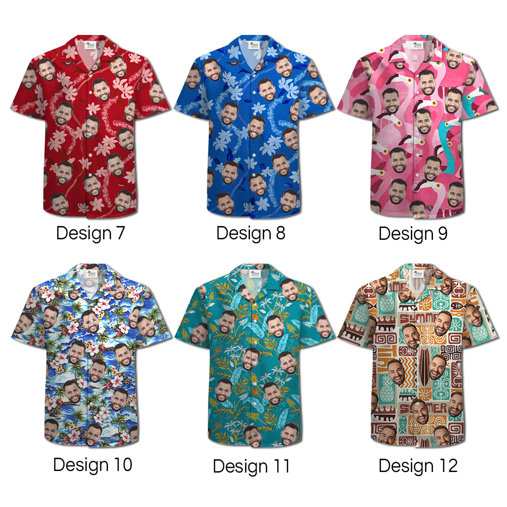 Personalized Face Tropical Hawaiian Shirts
