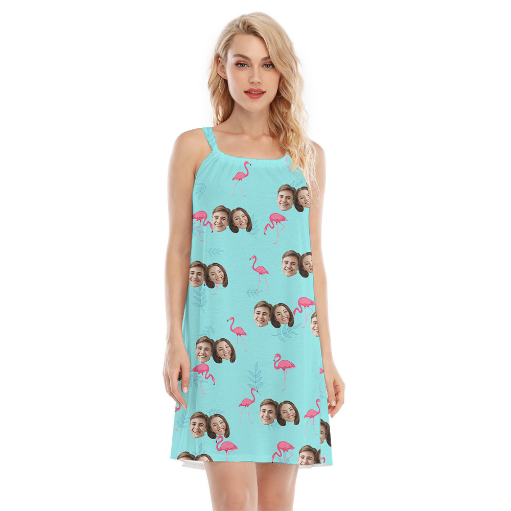 Unique Flamingo Cami Dress With Any Faces - variant image 1