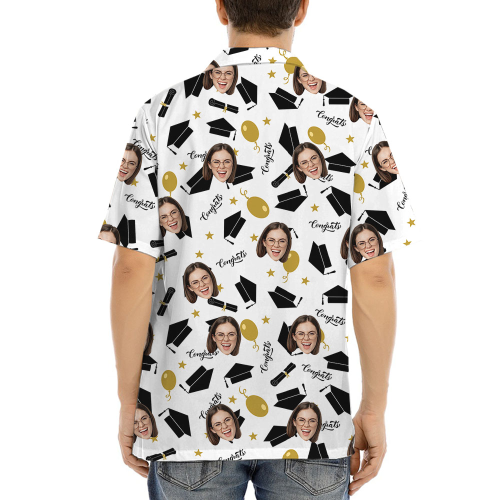 Congratulation Graduation Hawaiian Shirt With 1-5 Faces