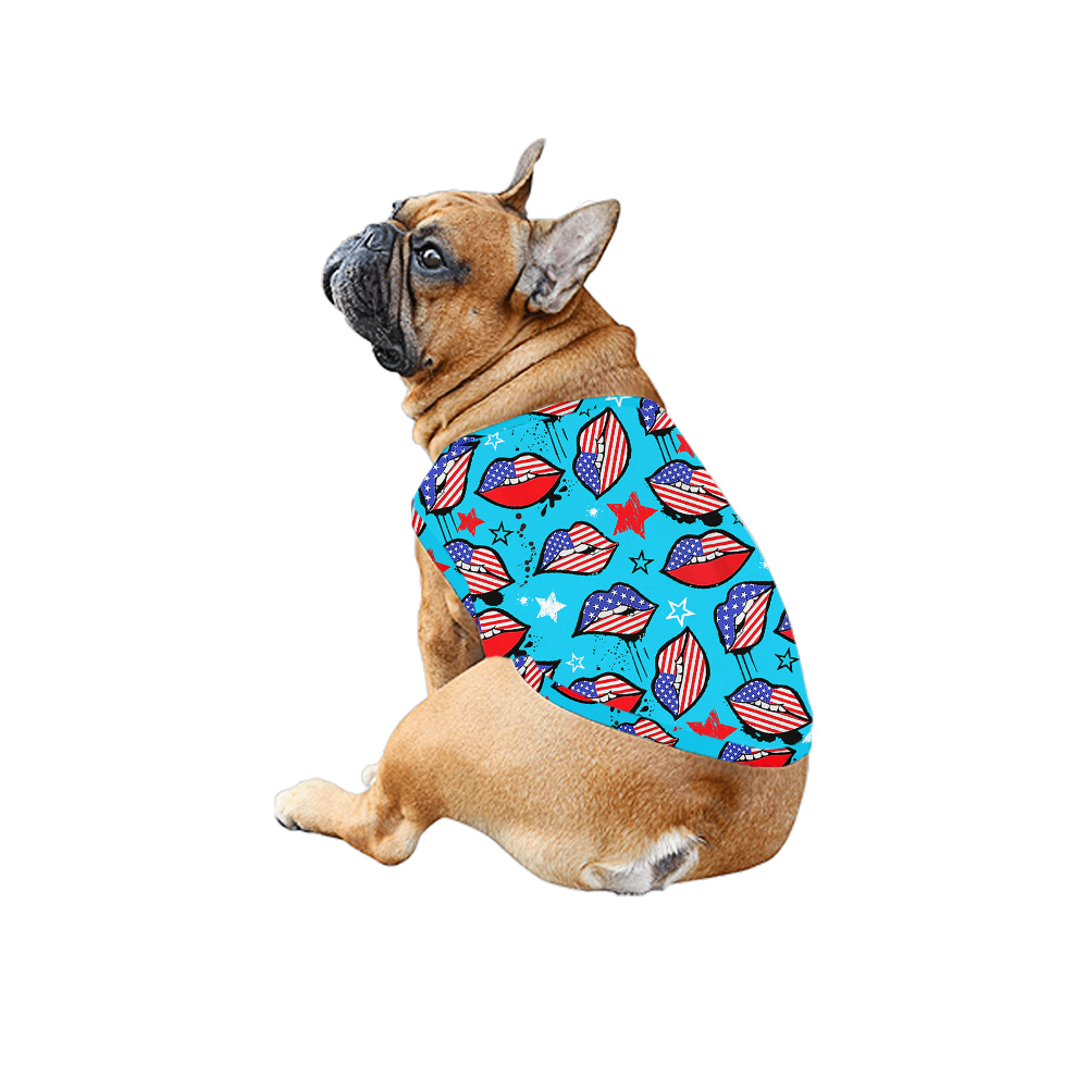 Funny American Lips 4th Of July Family Matching Hawaiian Shirts