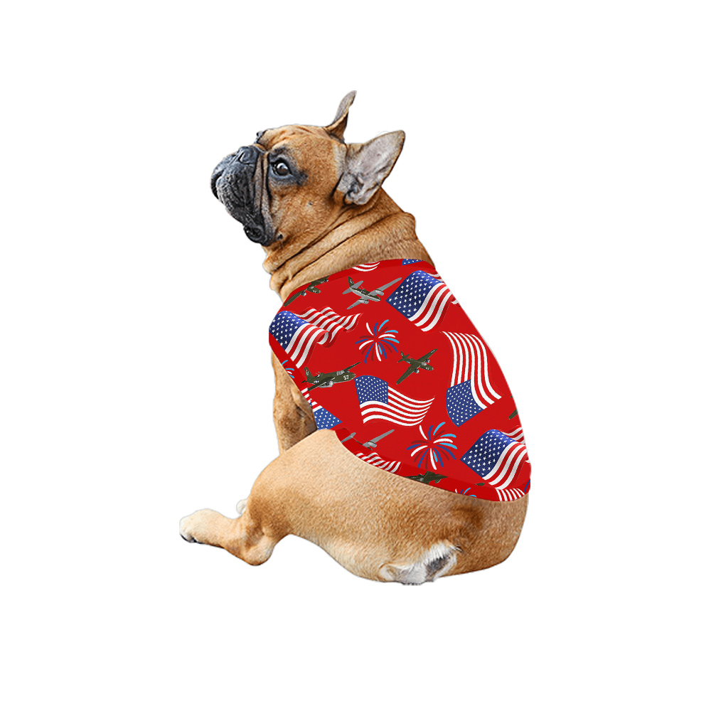 Firework Aircraft American Flag Matching Hawaiian Outfits For Family