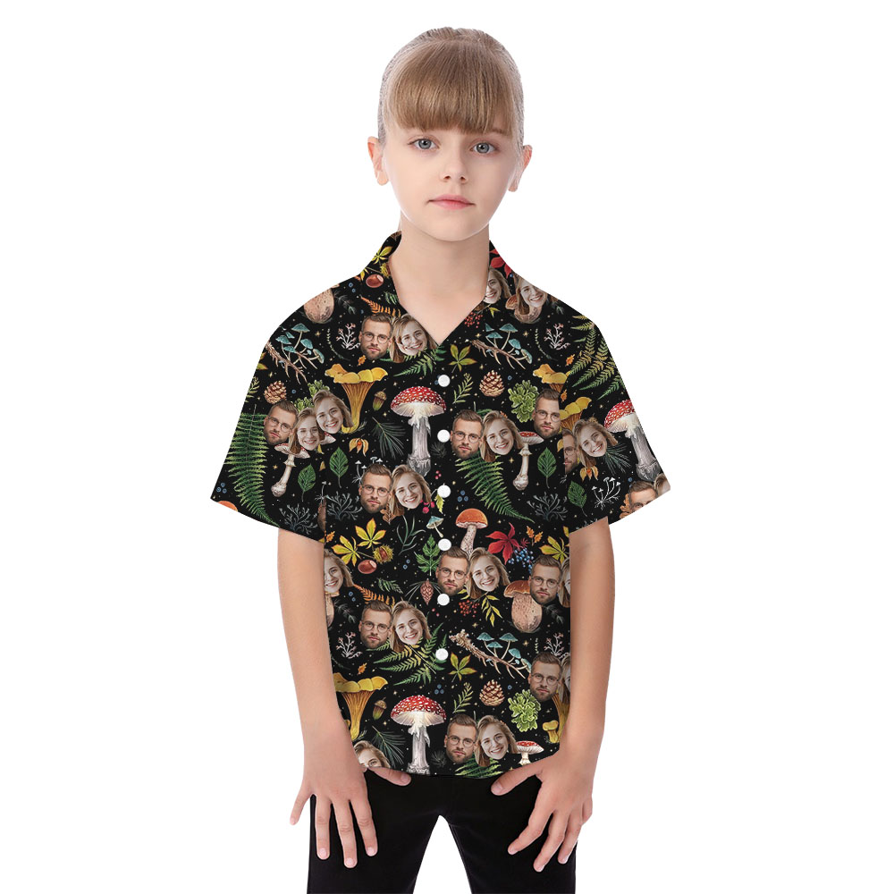 Mushroom Matching Family Shirt And Dress With 1-5 Faces