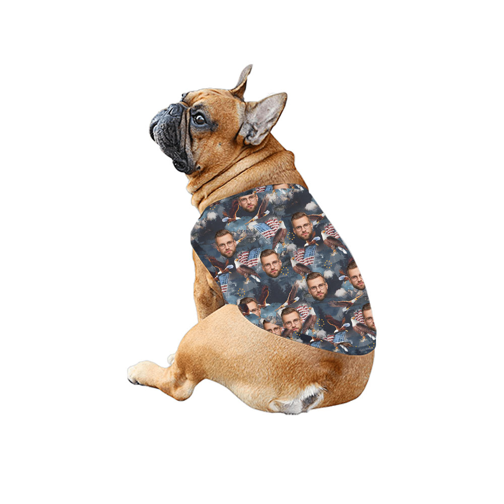 Patriotic Matching Family Hawaiian Shirt And Dress With Faces