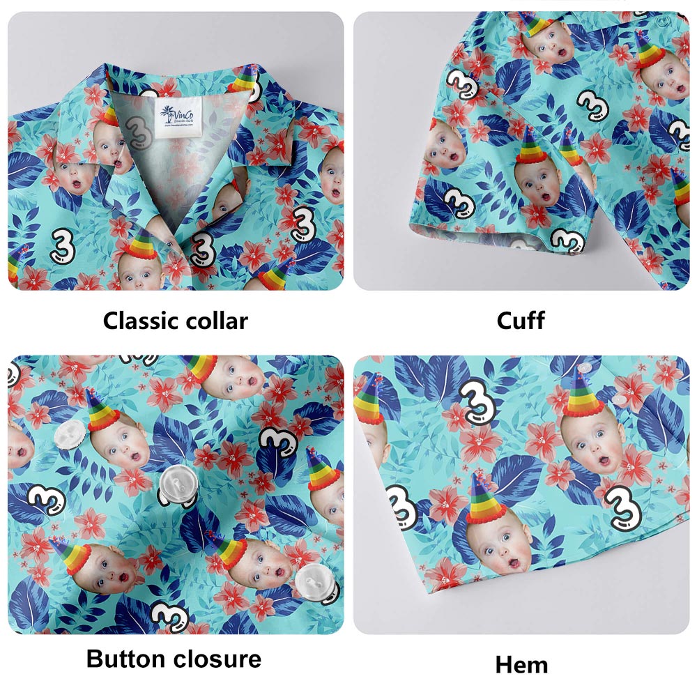 Happy Birthday Funny Hawaiian Shirts With Custom Face