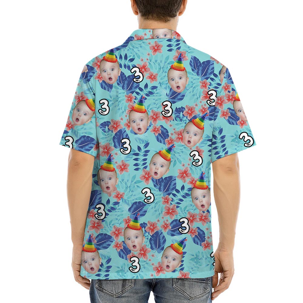Happy Birthday Funny Hawaiian Shirts With Custom Face