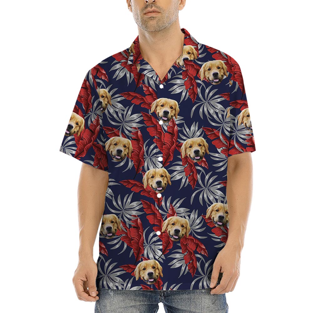 Dog Picture Hawaiian Custom Shirt For Men - variant image 1