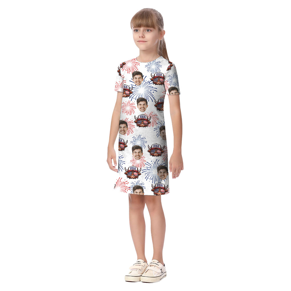 Cow Print 4th Of July Matching Family Hawaiian Shirt