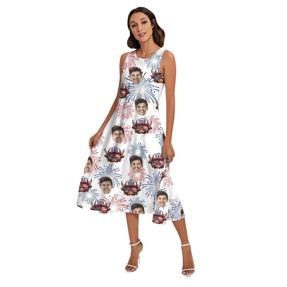 Cow Print 4th Of July Matching Family Hawaiian Shirt