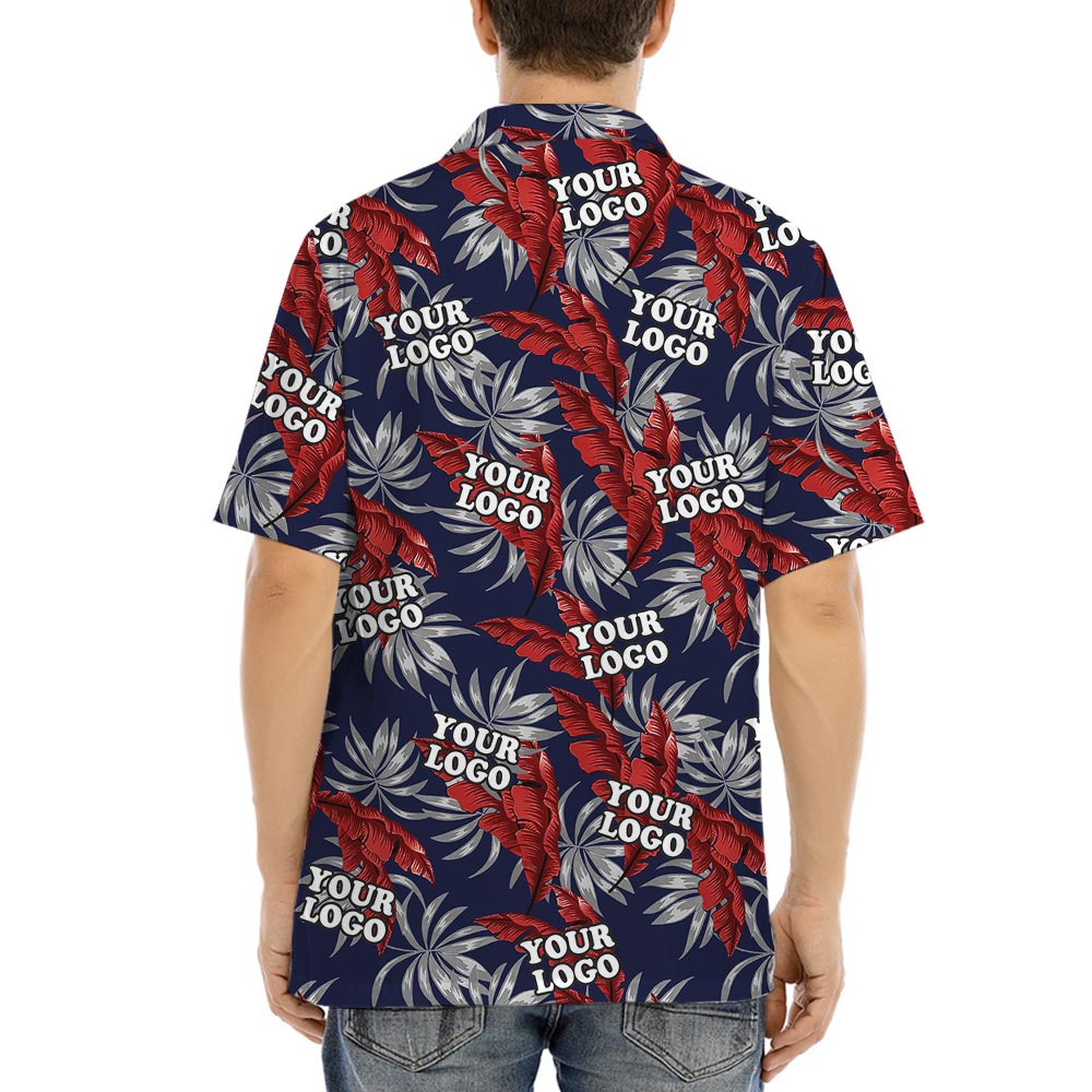 Custom Company Logo Matching Shirt Hawaiian Style