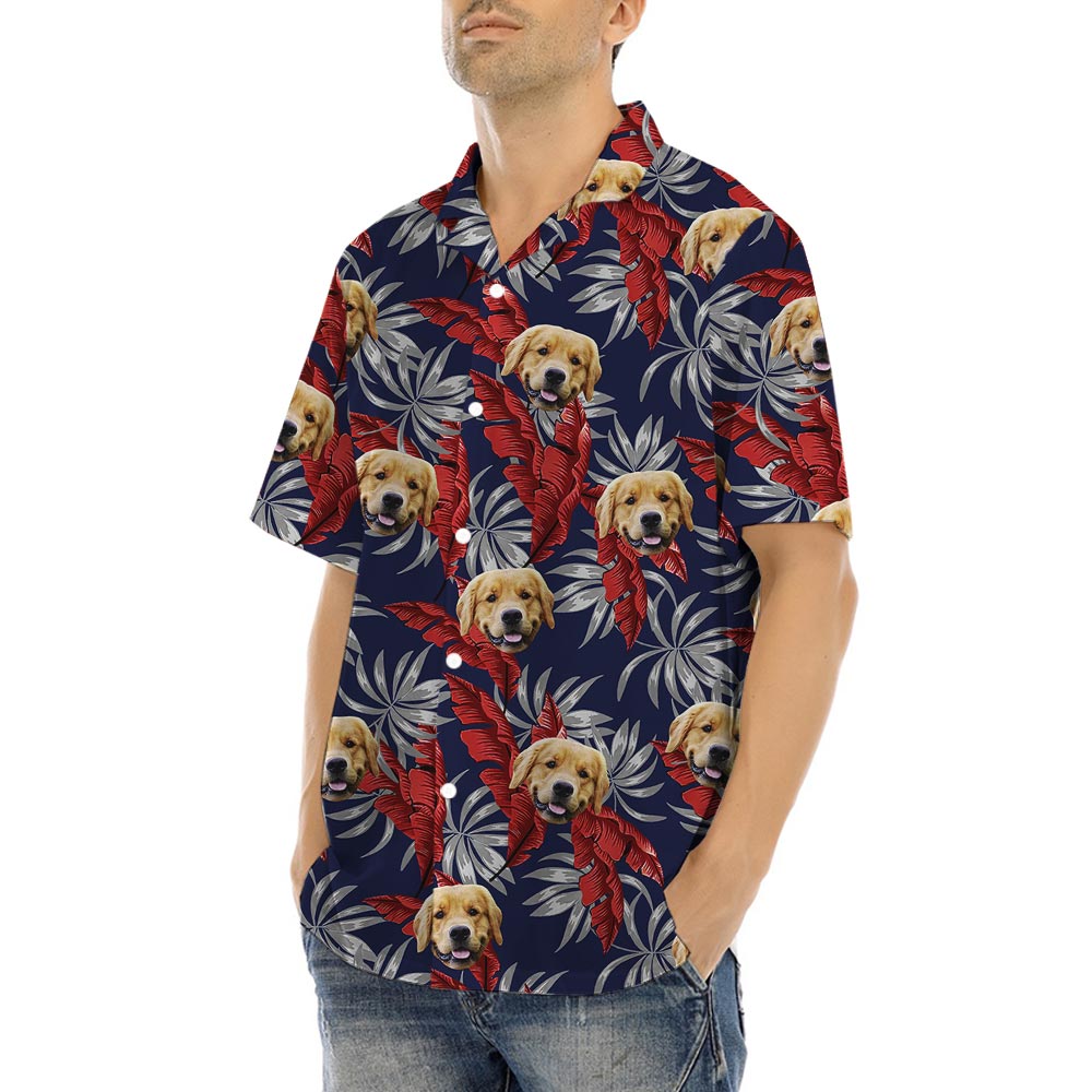 Dog Picture Hawaiian Custom Shirt For Men