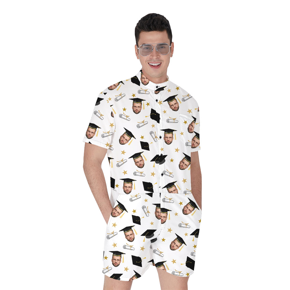 Custom Face Men's Romper For Graduation Day - variant image 1