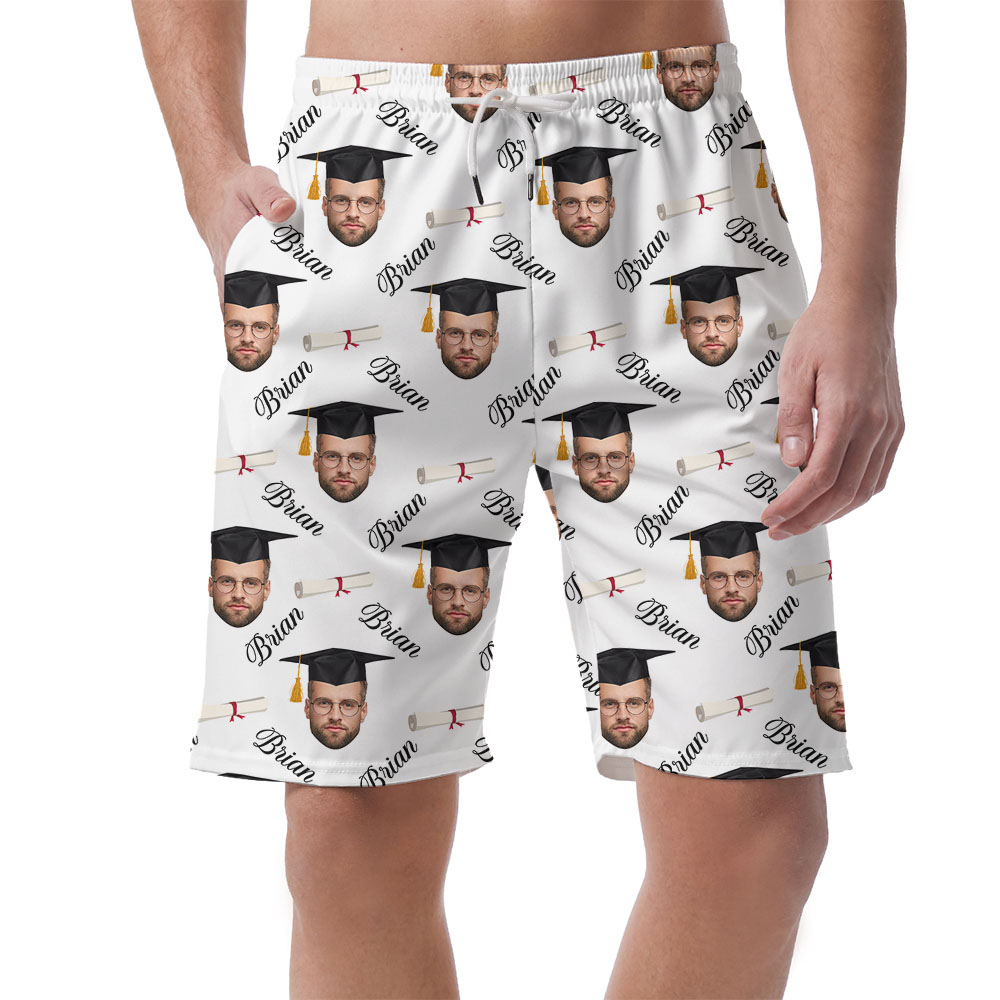 Custom Face And Names Graduation Men's Shorts - variant image 1