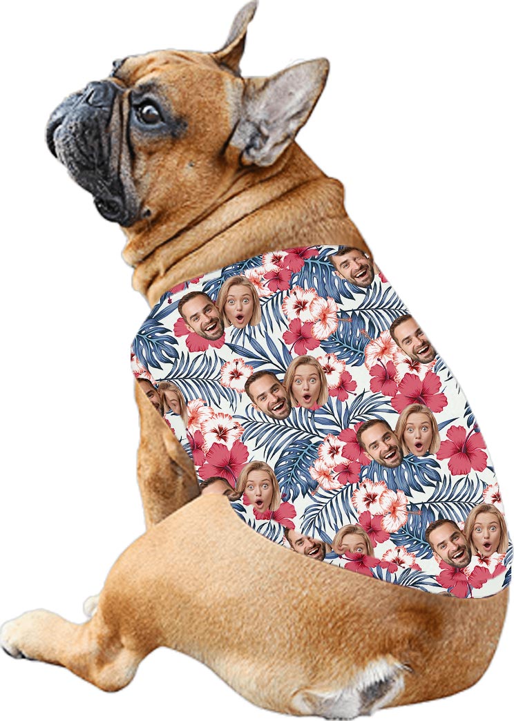 Custom Husband And Wife Photo Family Hawaiian Shirt Dress Matching
