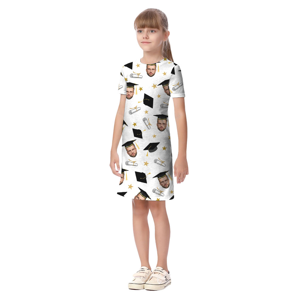 Graduation Matching Hawaiian Shirt And Dress With Faces