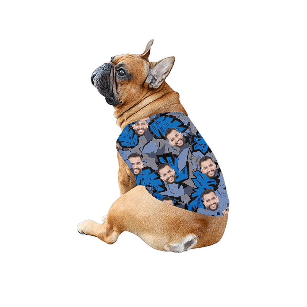 Custom Face 4th Of July Blue Matching Family Tropical Outfits