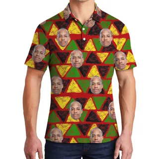 19th June Independence Hula Men Polo Shirt Custom 1-4 Faces