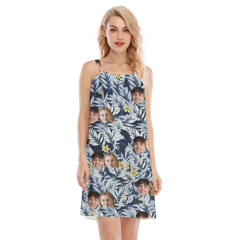 Custom Up To 5 Photos Cami Dress For Ladies - variant image 1